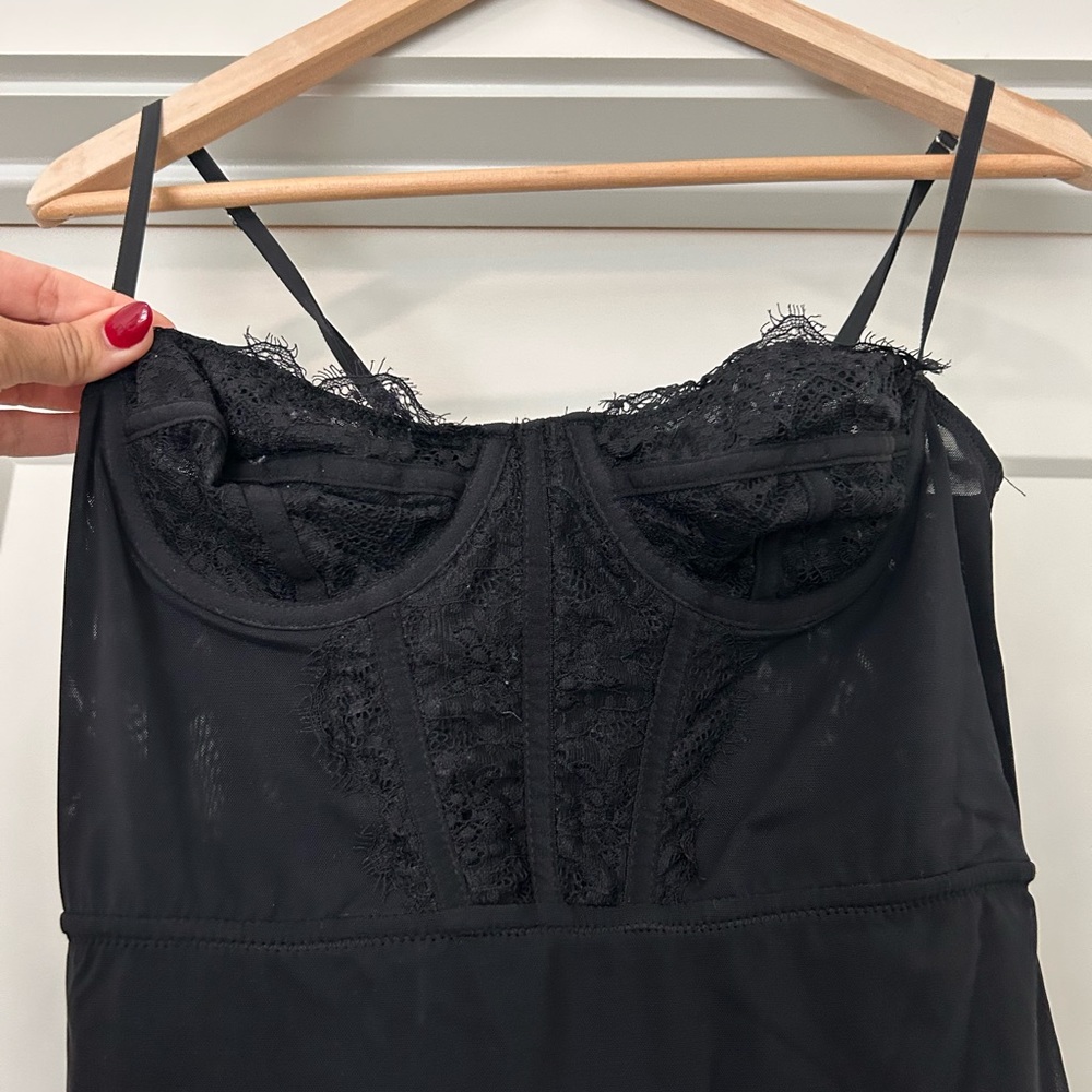 Urban Outfitter Black Corset Dress - size medium
